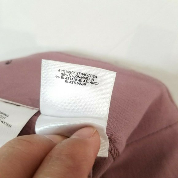 Nine West women's pants size M woven bottoms leggings mauve nwt - Picture 6 of 8